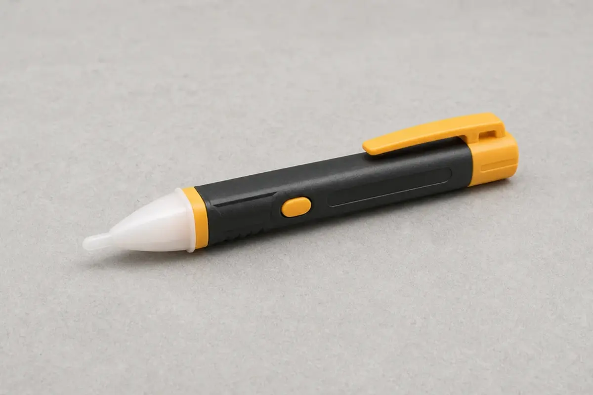 Non-contact voltage tester for contact-free boiler power checks