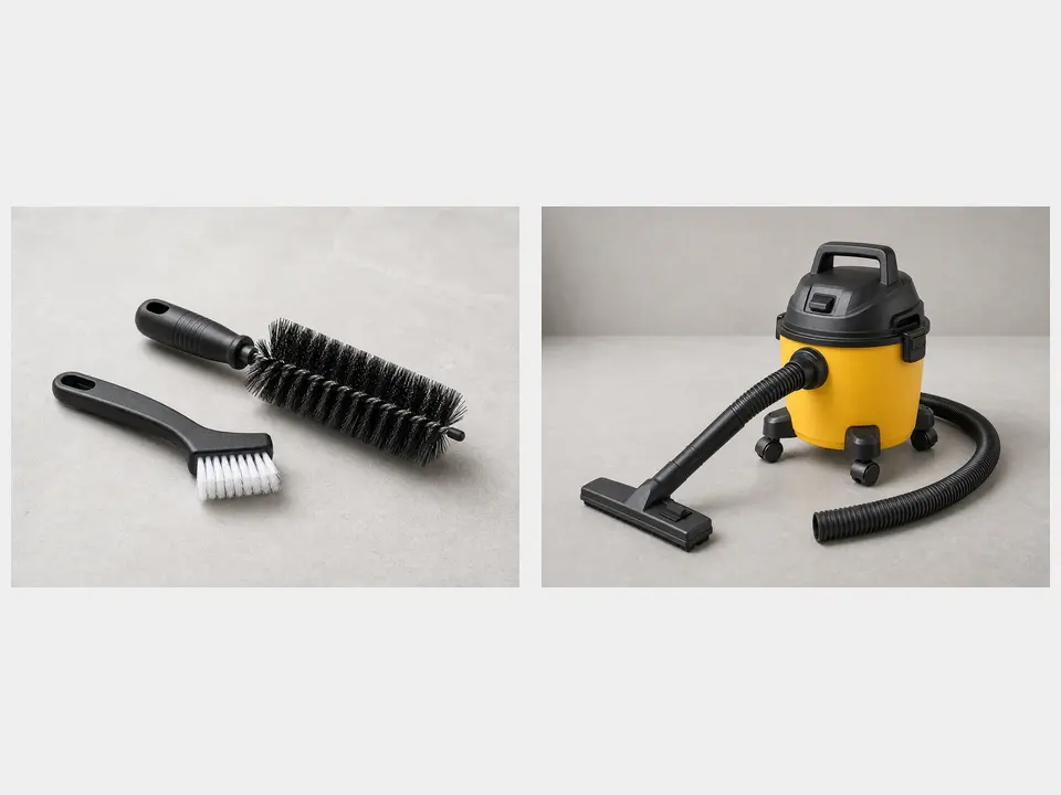 Shop vacuum or brush tool