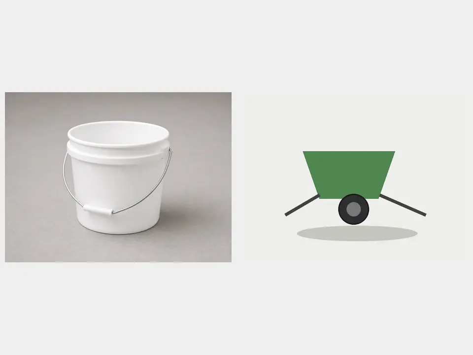 Wheelbarrow or buckets tool