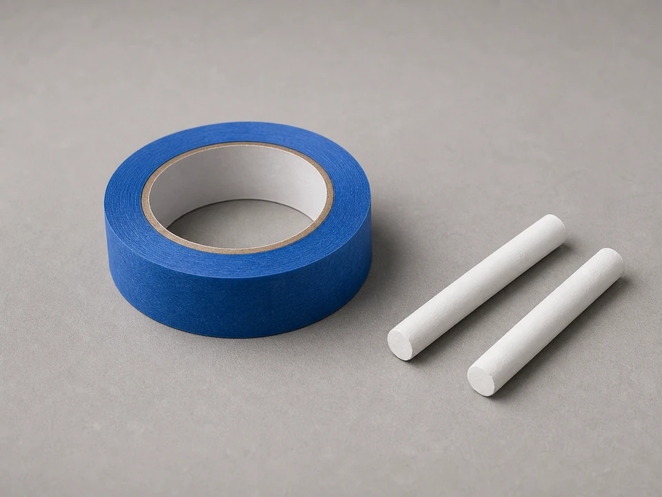 Painter's tape or chalk tool