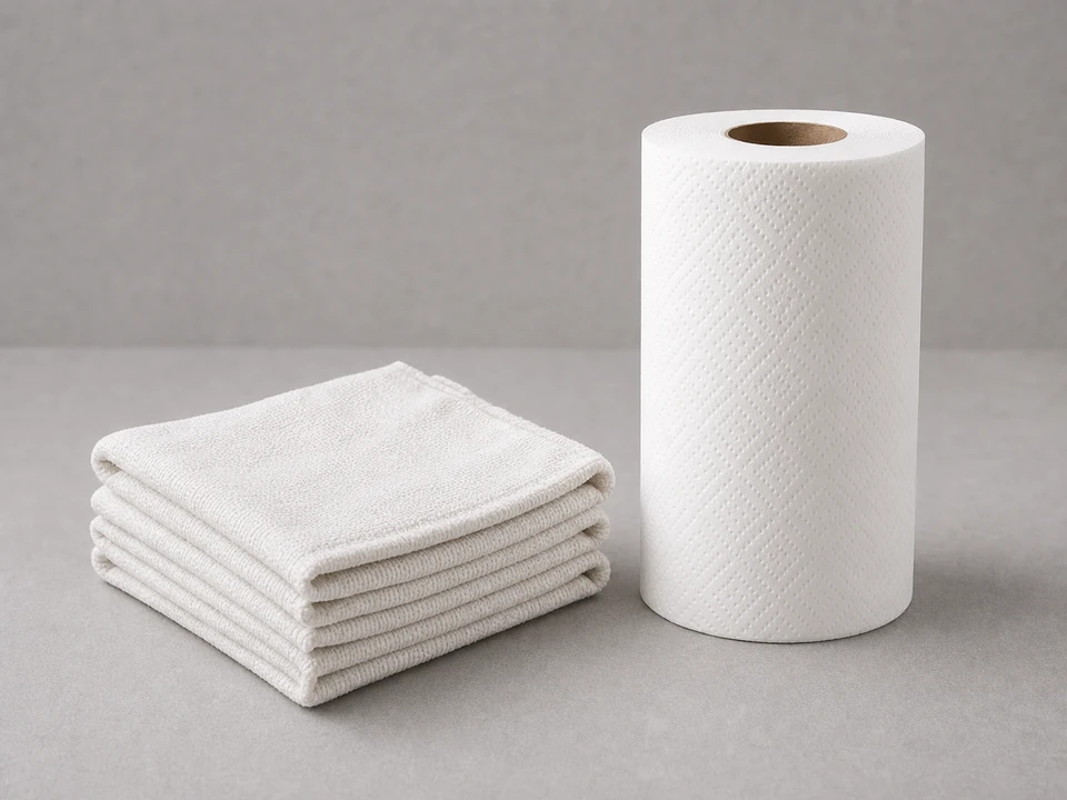 Paper towels or cleaning rags tool