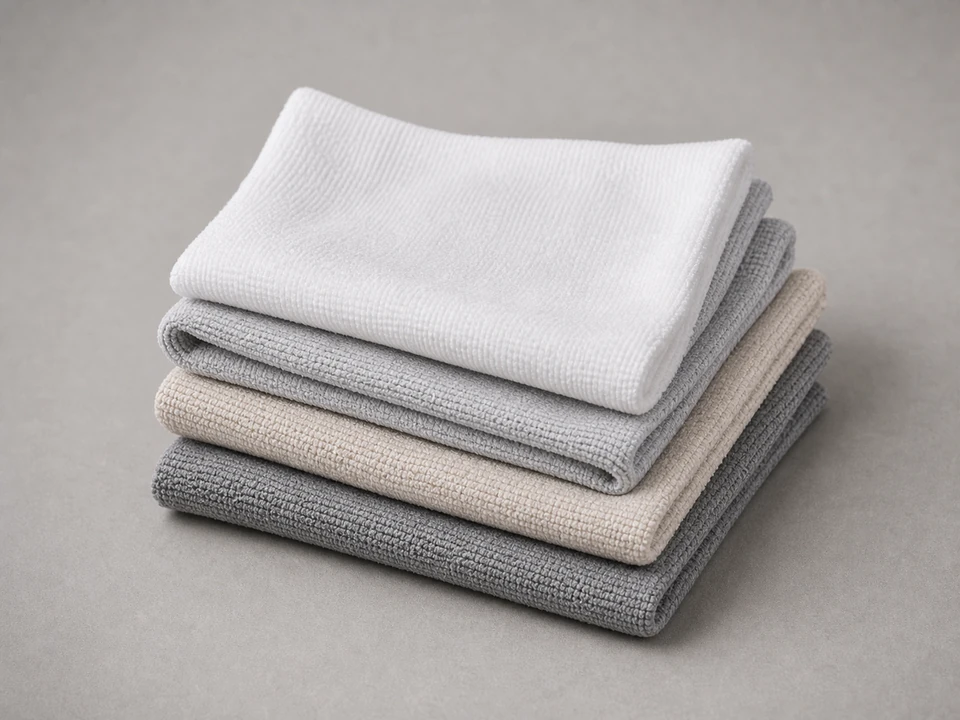 Cleaning rag for wiping soap film from bathtub overflow rim