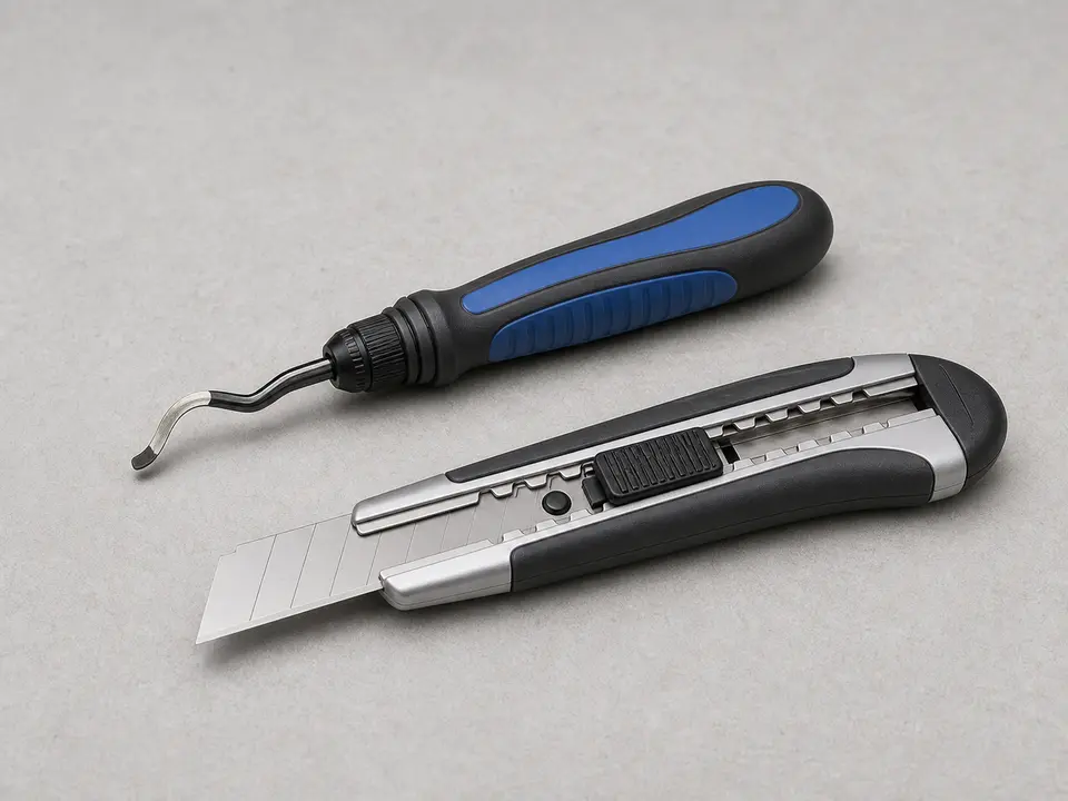 Deburring tool or utility knife tool