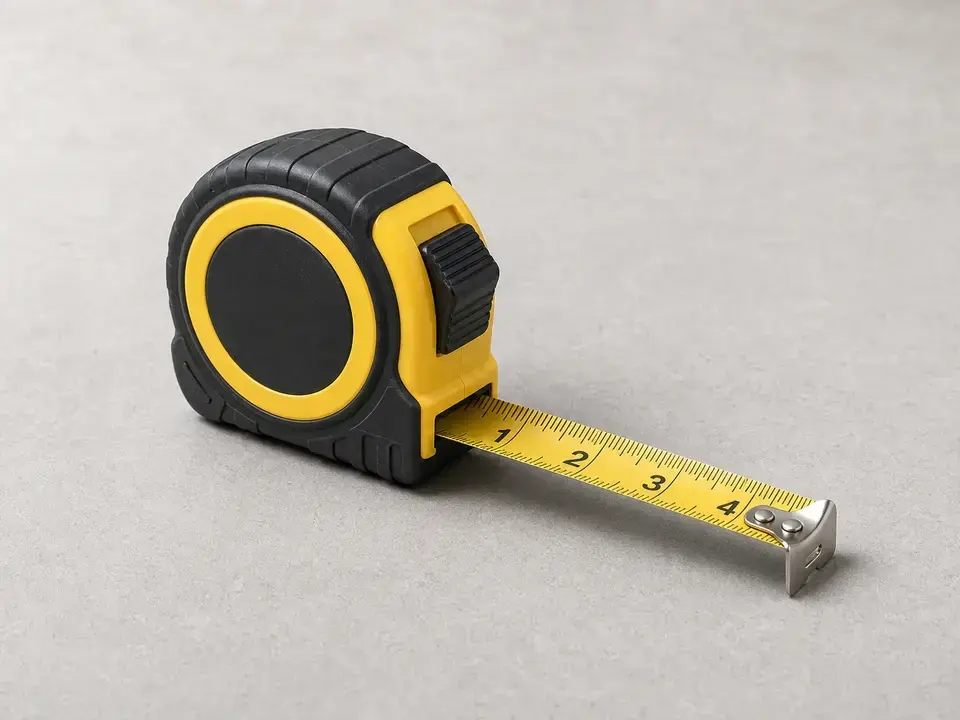 Tape measure for recording deck joist spacing and support span