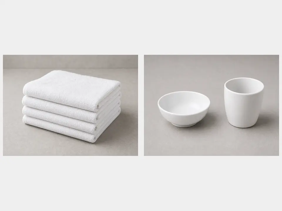 Dish towel or small bowl tool