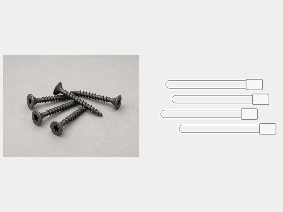 Downspout screws or outdoor zip ties tool