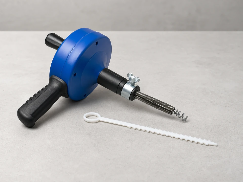 Plumber's snake or drain auger tool