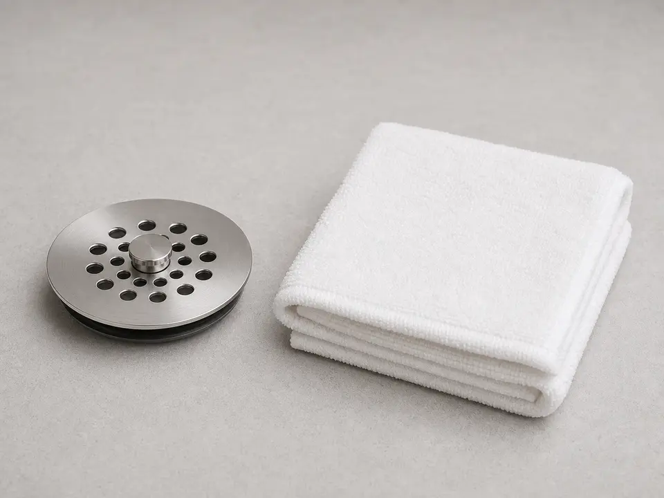 Towel or drain cover tool