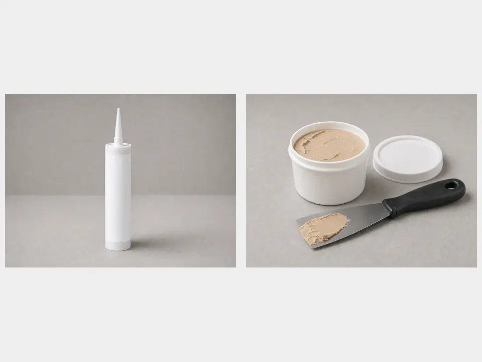 Exterior wood filler or sealant tool