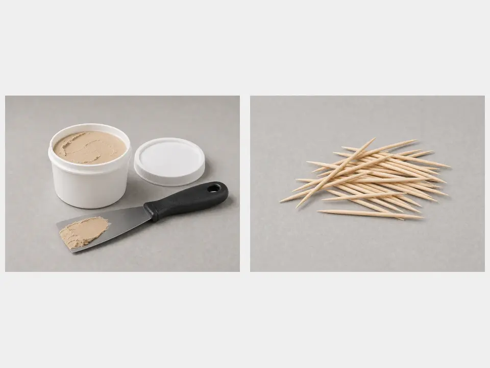 Exterior wood filler or wood toothpicks tool