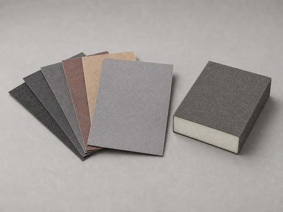 Sanding sponge or fine drywall sandpaper tool