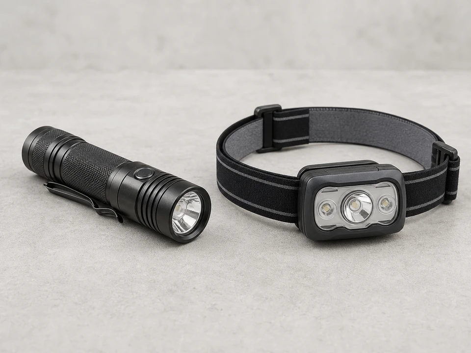 Flashlight or headlamp tool
