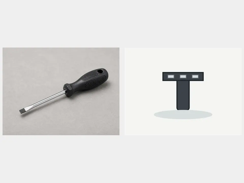 Flat screwdriver or meter box key tool