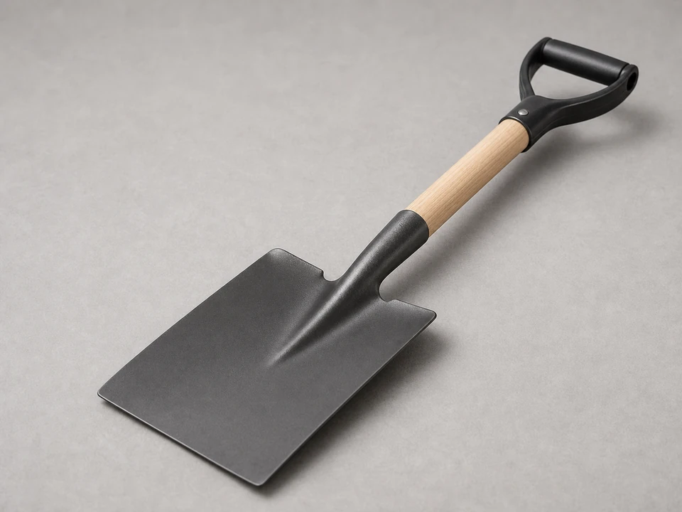 Flat shovel tool