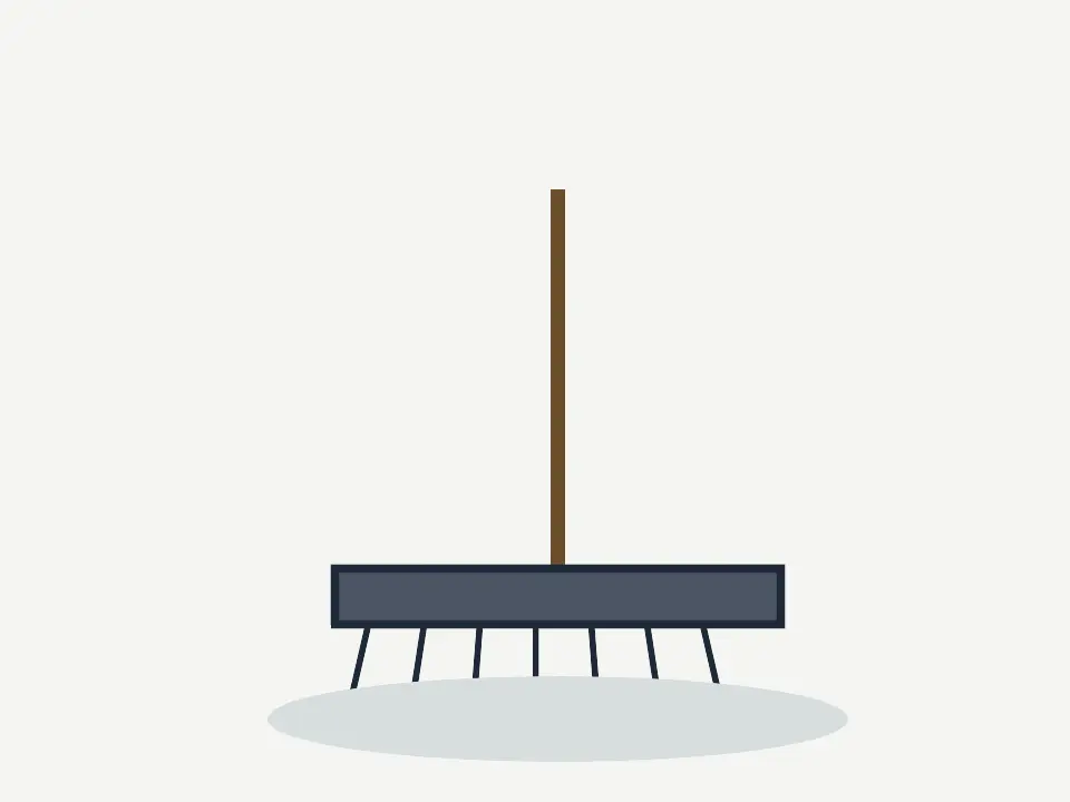 Garden rake tool