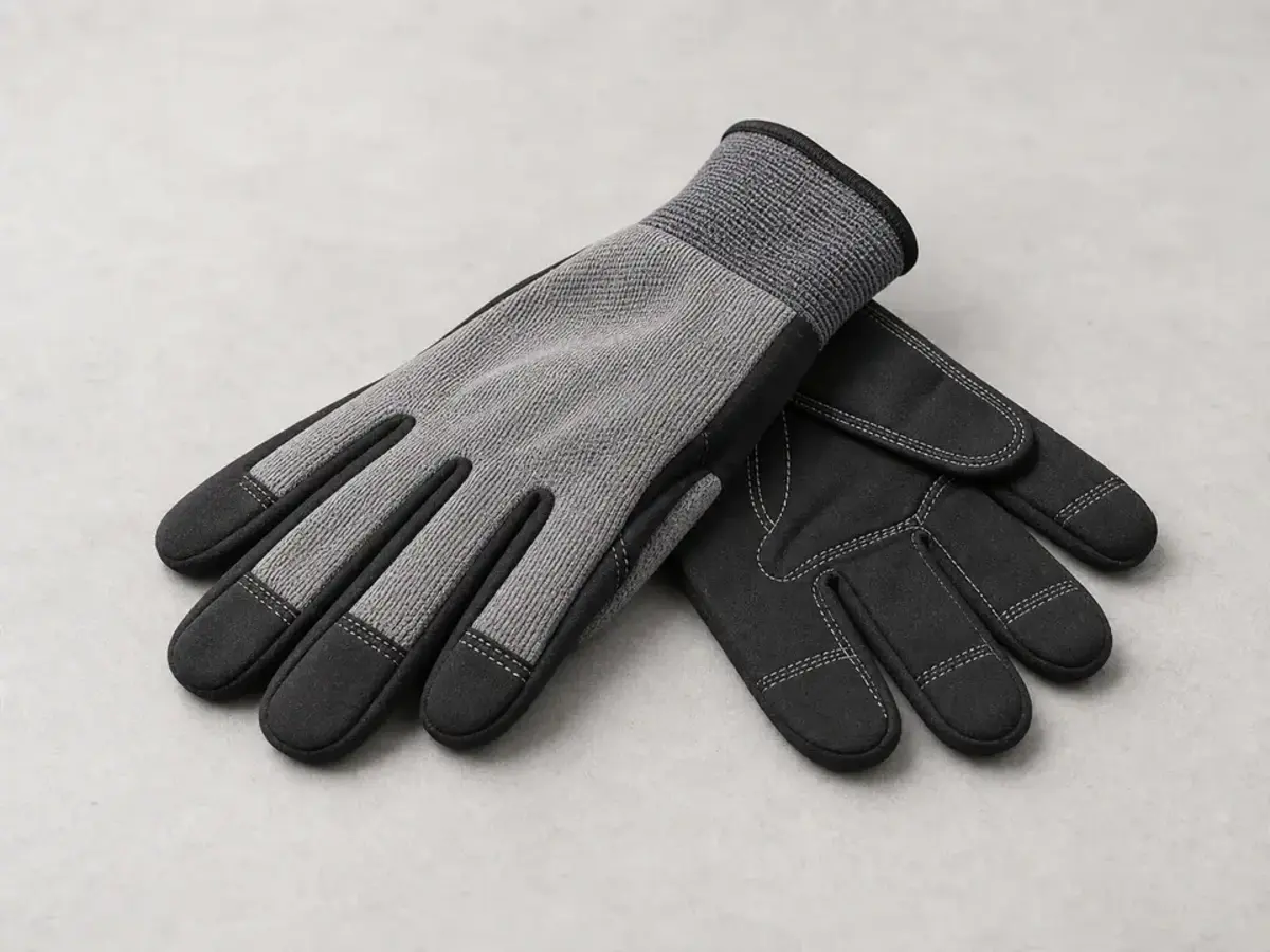 Work gloves for handling sharp dryer cabinet edges and brackets
