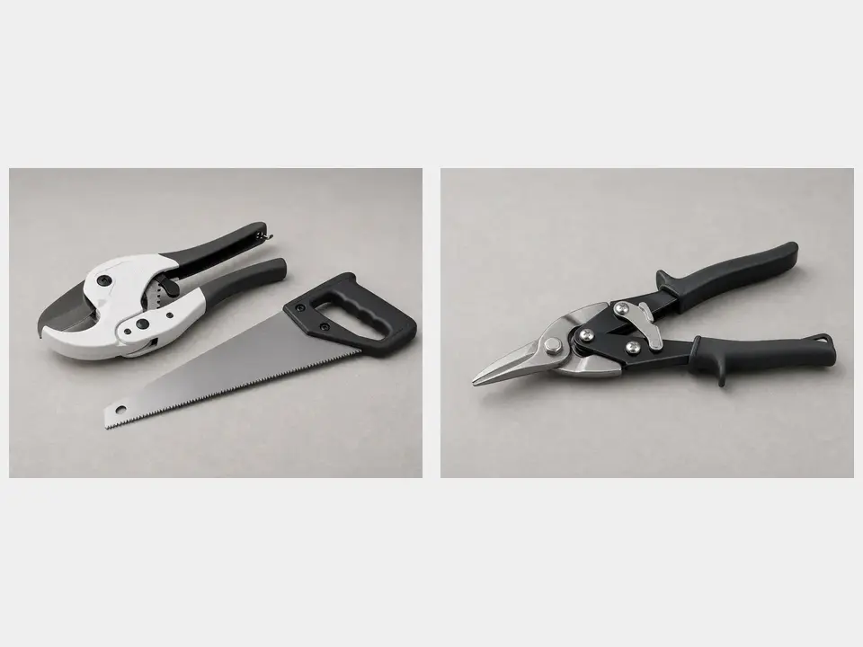 Hacksaw or heavy-duty scissors tool