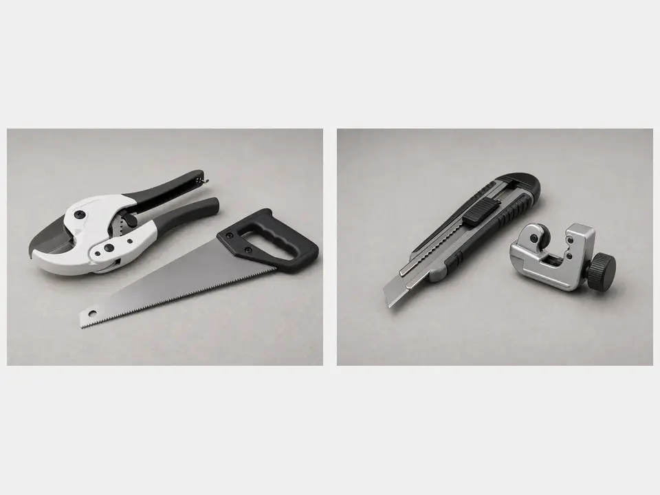 Hacksaw or tubing cutter tool