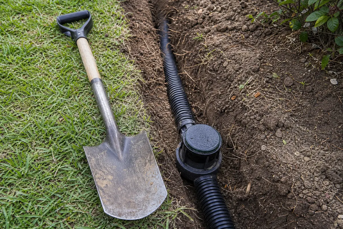Hand shovel or trenching shovel tool
