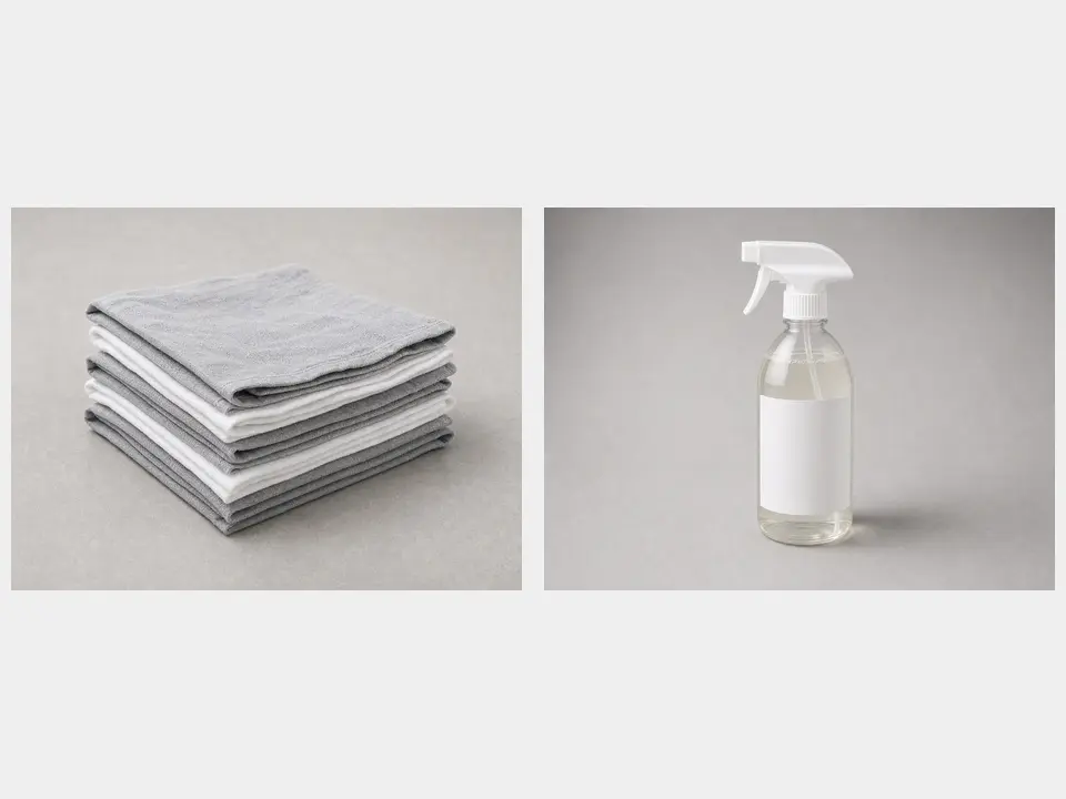 Household cleaner and rag tool