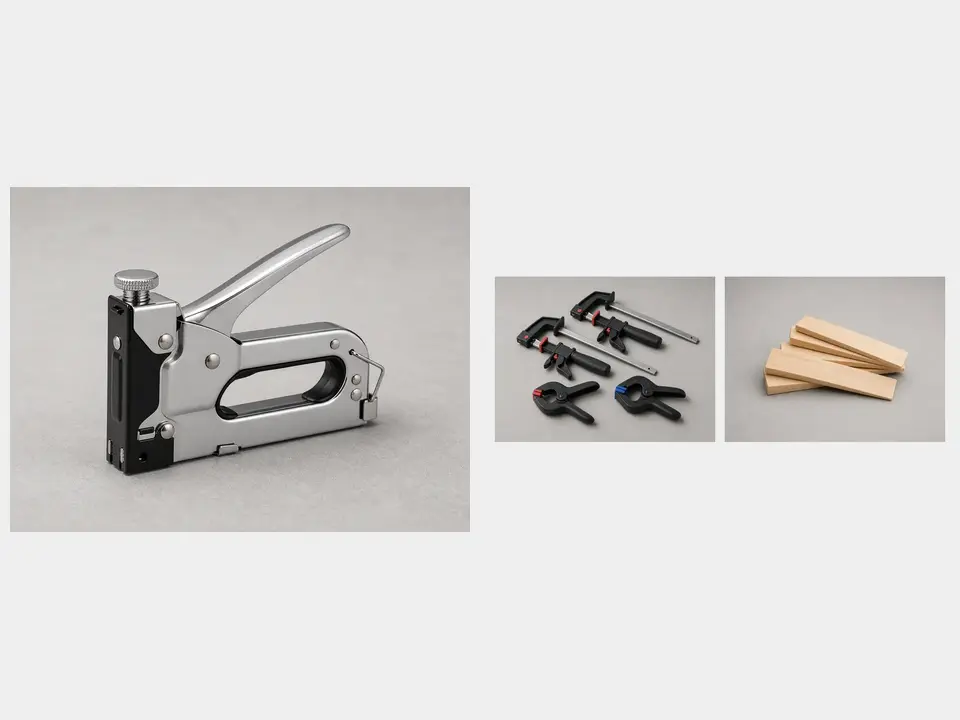 Staple gun or insulation supports tool