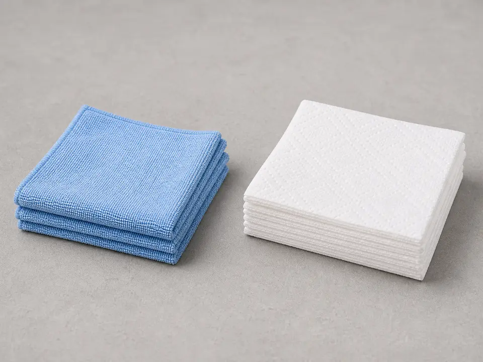 Microfiber cloths or paper towels tool