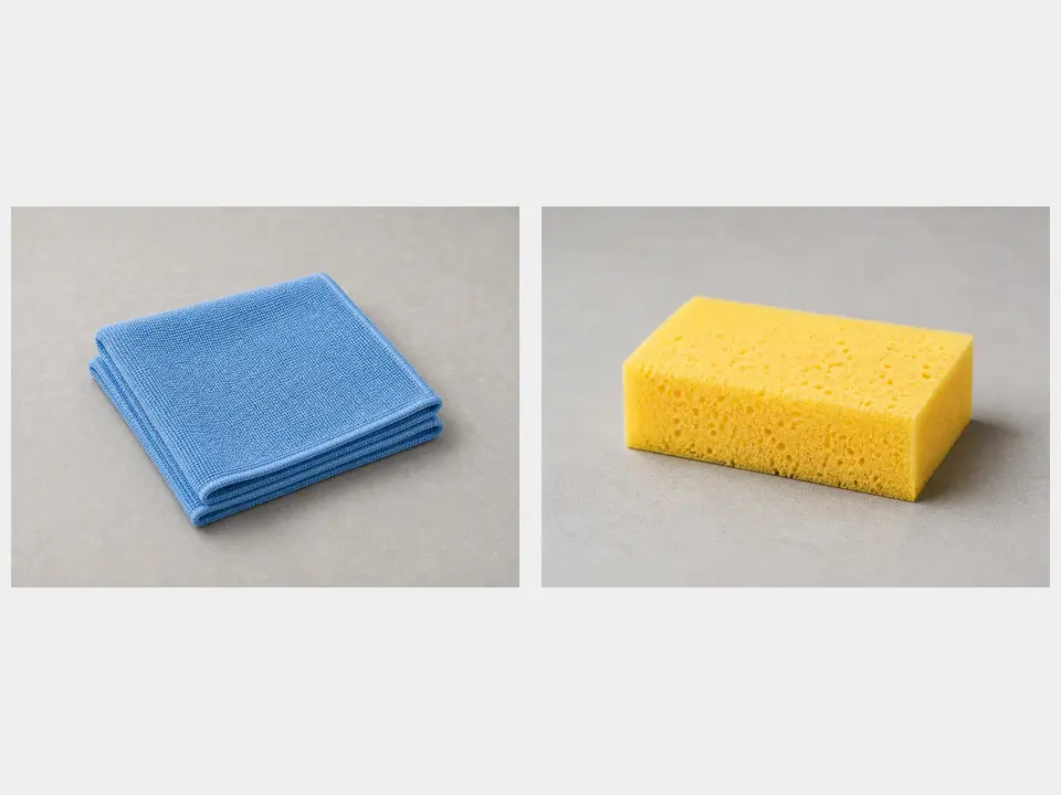 Sponge or microfiber cloth tool