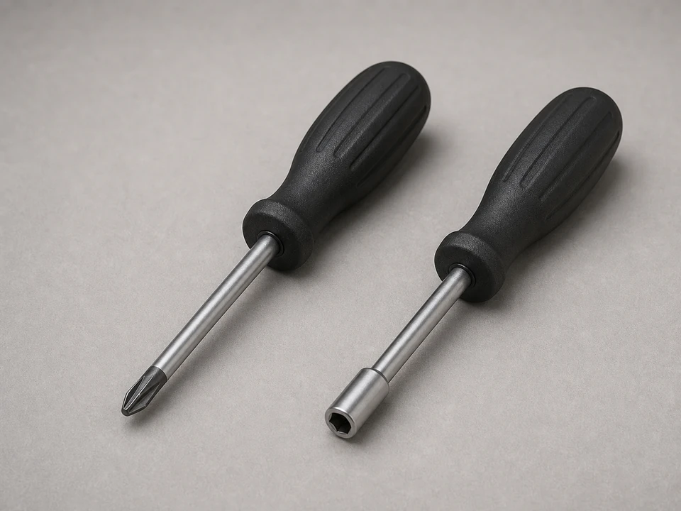 Phillips screwdriver or nut driver tool