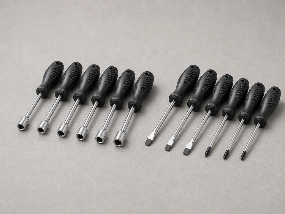 Nut driver or screwdriver set tool