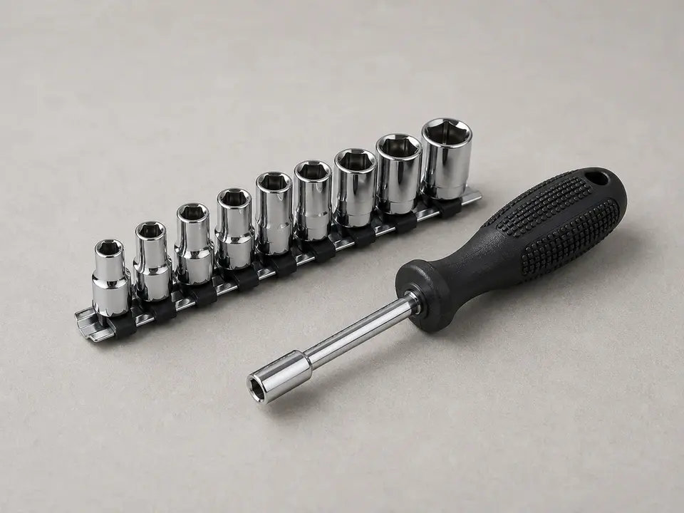 Socket wrench or nut driver tool