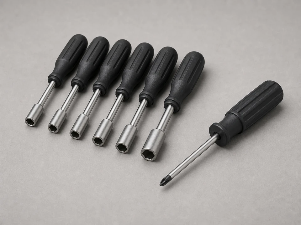 Screwdriver or nut driver set tool