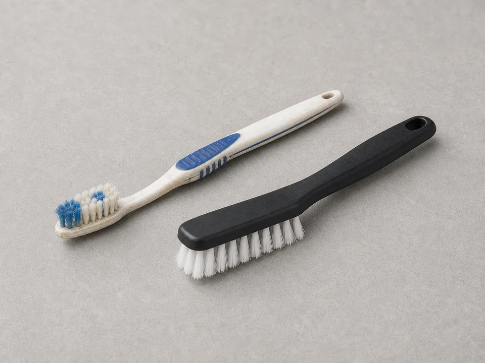 Soft brush or old toothbrush tool