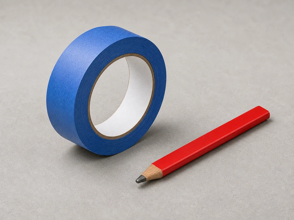 Painter's tape or pencil tool
