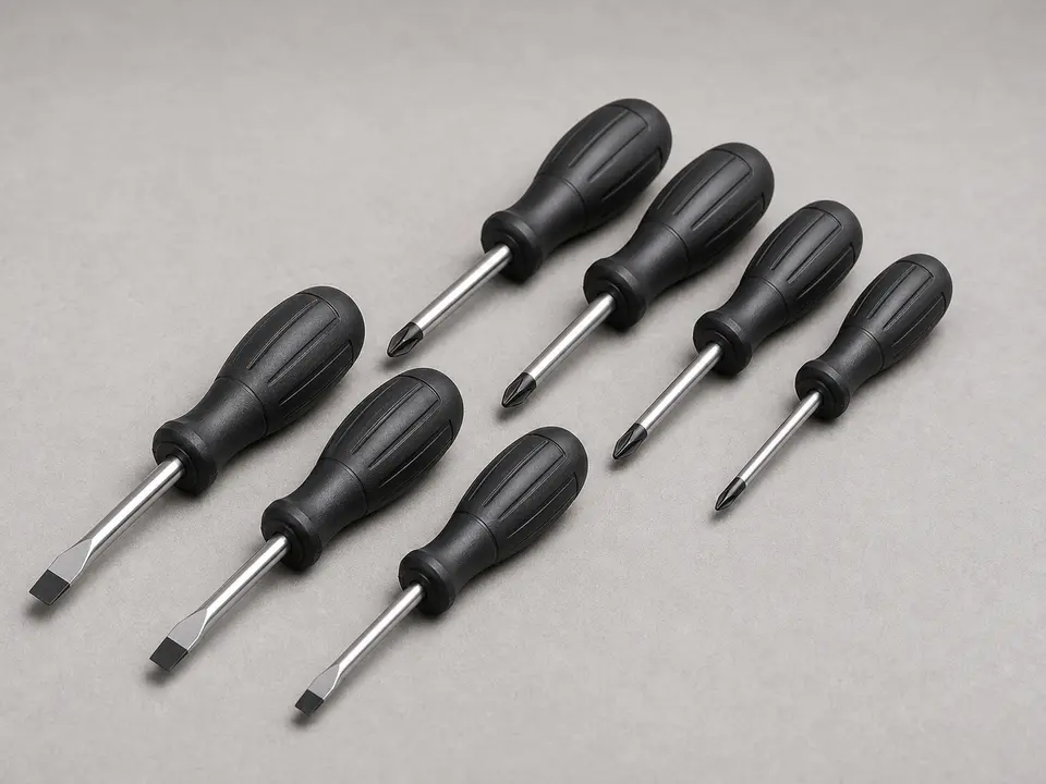 Phillips and flathead screwdriver set tool