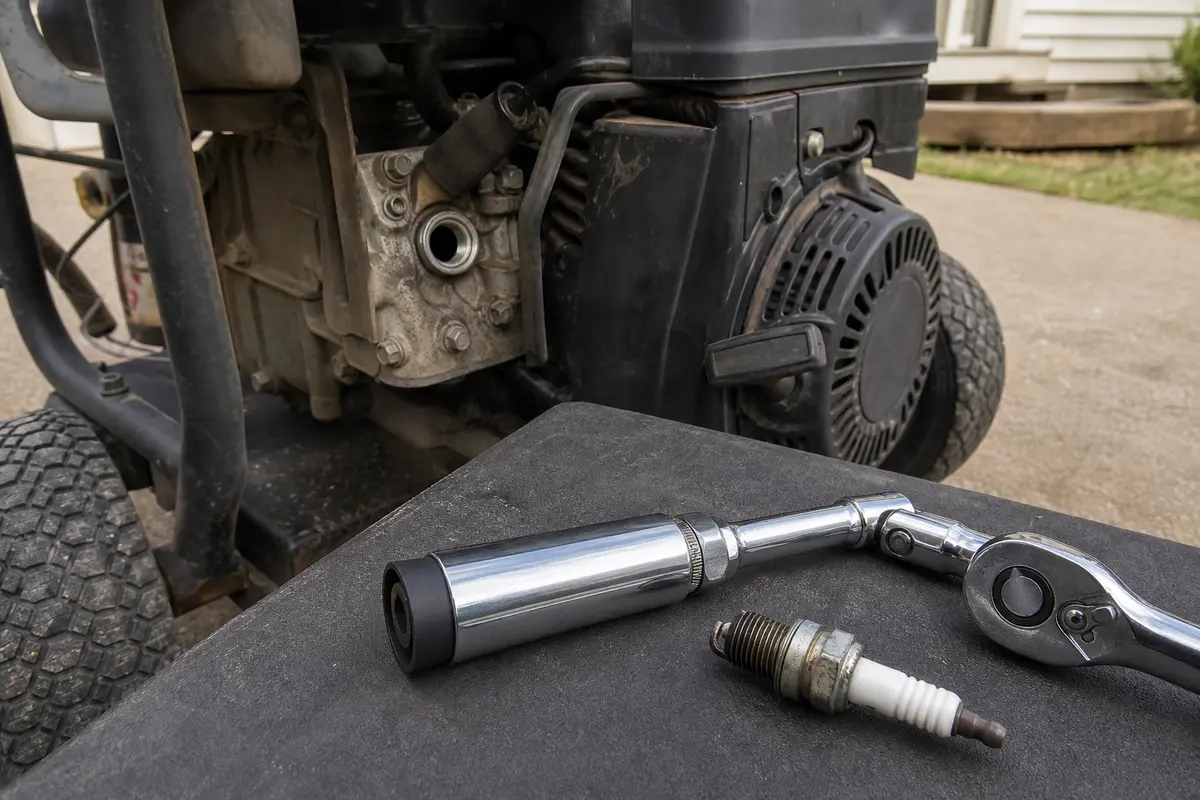 Spark plug socket for pressure washer not starting