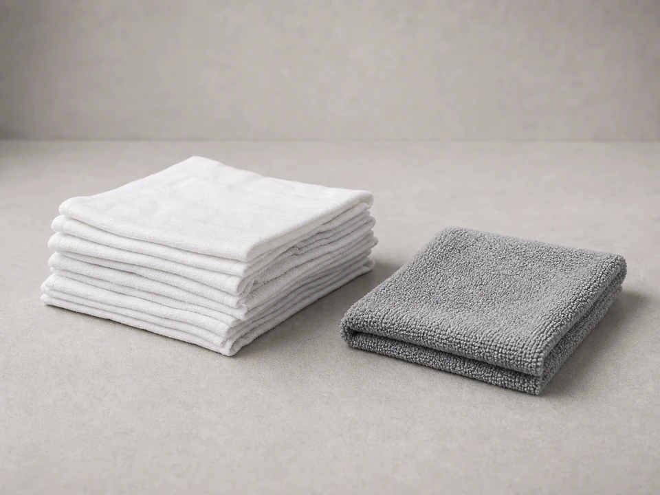 Rag or towel for catching hose bib drips during vacuum breaker replacement