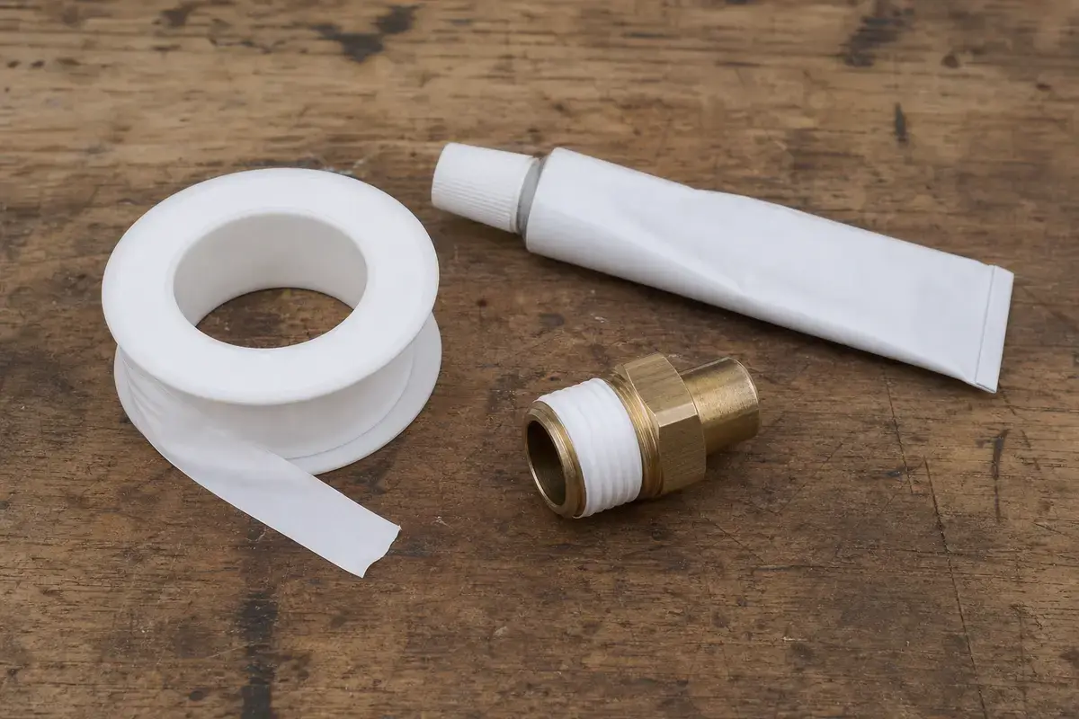Thread seal tape or thread sealant rated for water fittings tool
