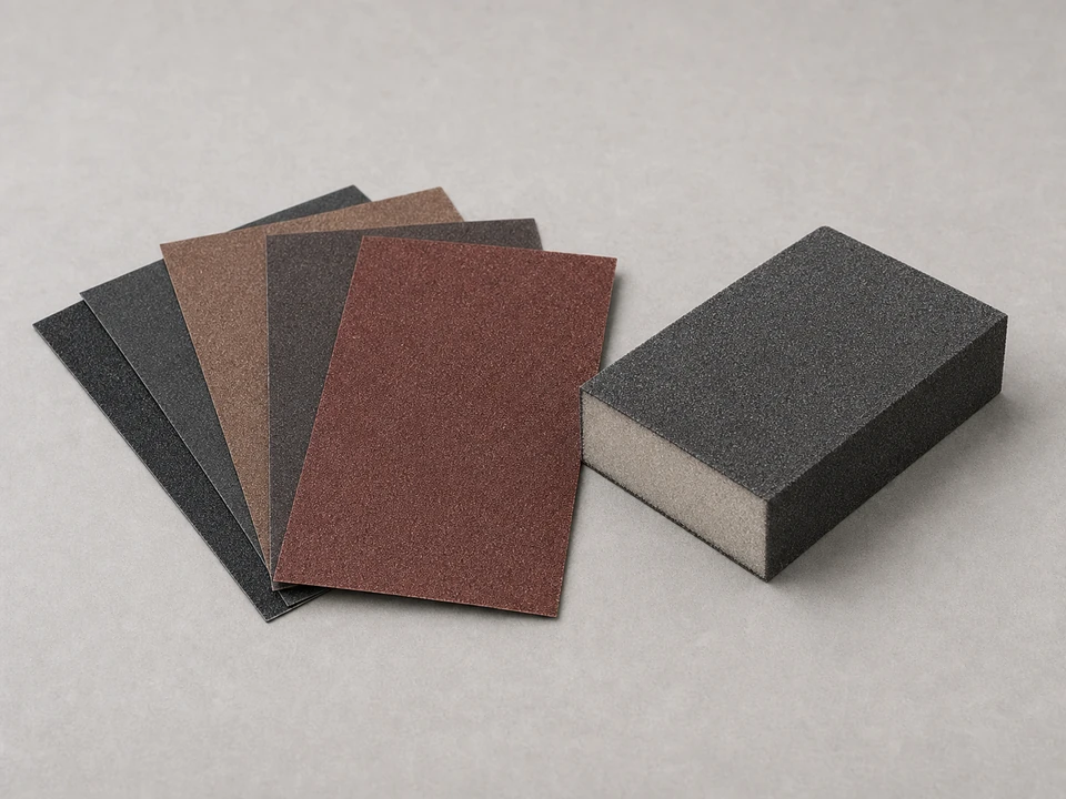 Sandpaper or sanding sponge tool