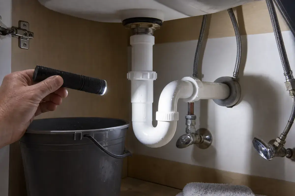 Inspection flashlight for sewer drain backing up