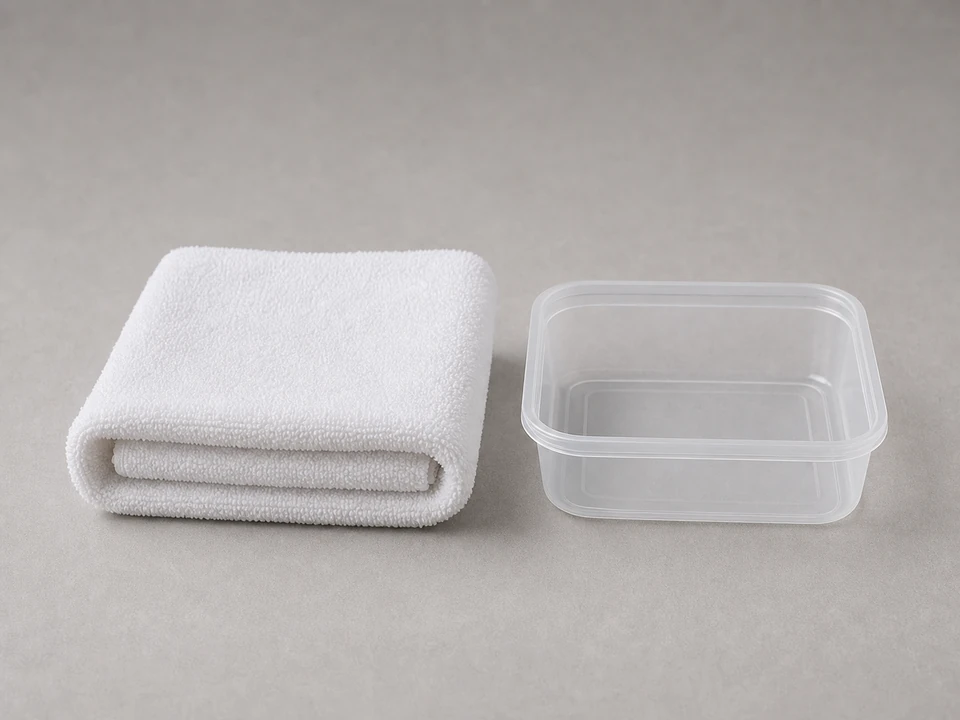 Towel or shallow container tool
