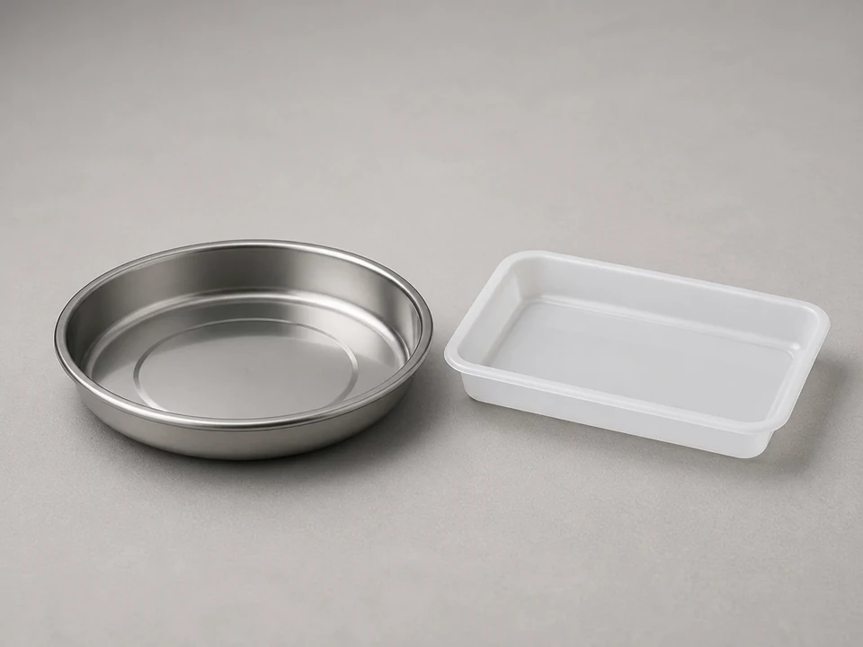 Shallow pan or tray tool