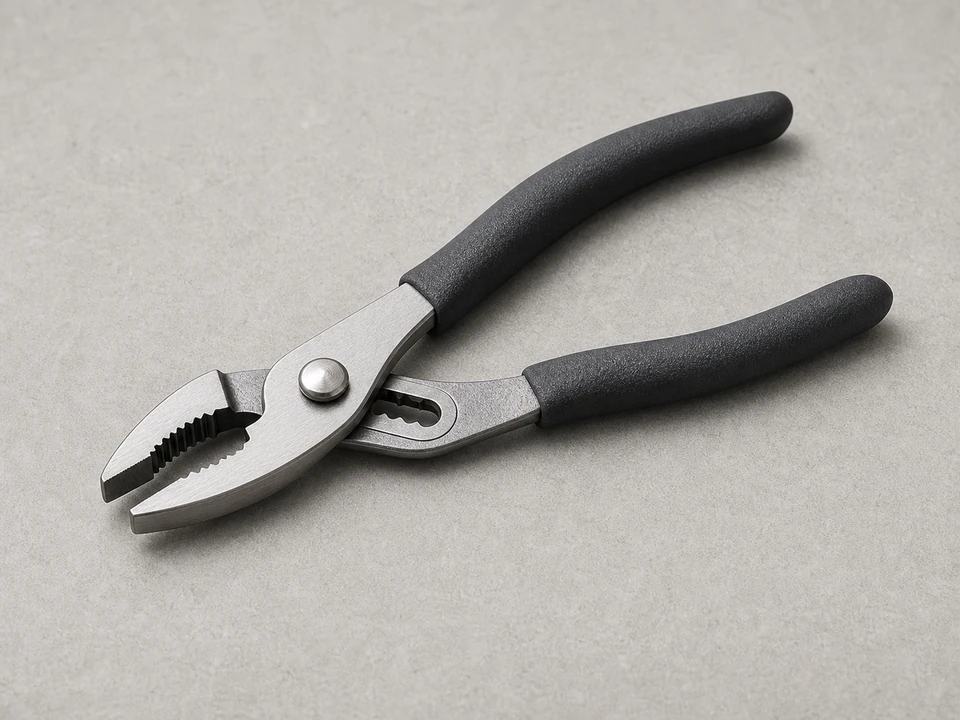 Slip-joint pliers for loosening an old hose bib vacuum breaker cap
