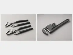 Adjustable pliers or pipe wrench tool
