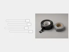 Zip ties or approved fastening tape tool