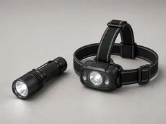 Bright flashlight or headlamp tool