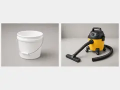 Bucket or shop vacuum tool