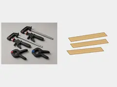 Clamps or temporary bracing lumber tool