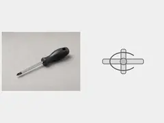 Radiator bleed key or correct screwdriver tool