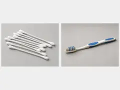 Cotton swabs or a soft toothbrush tool