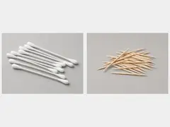 Cotton swabs or wooden toothpicks tool